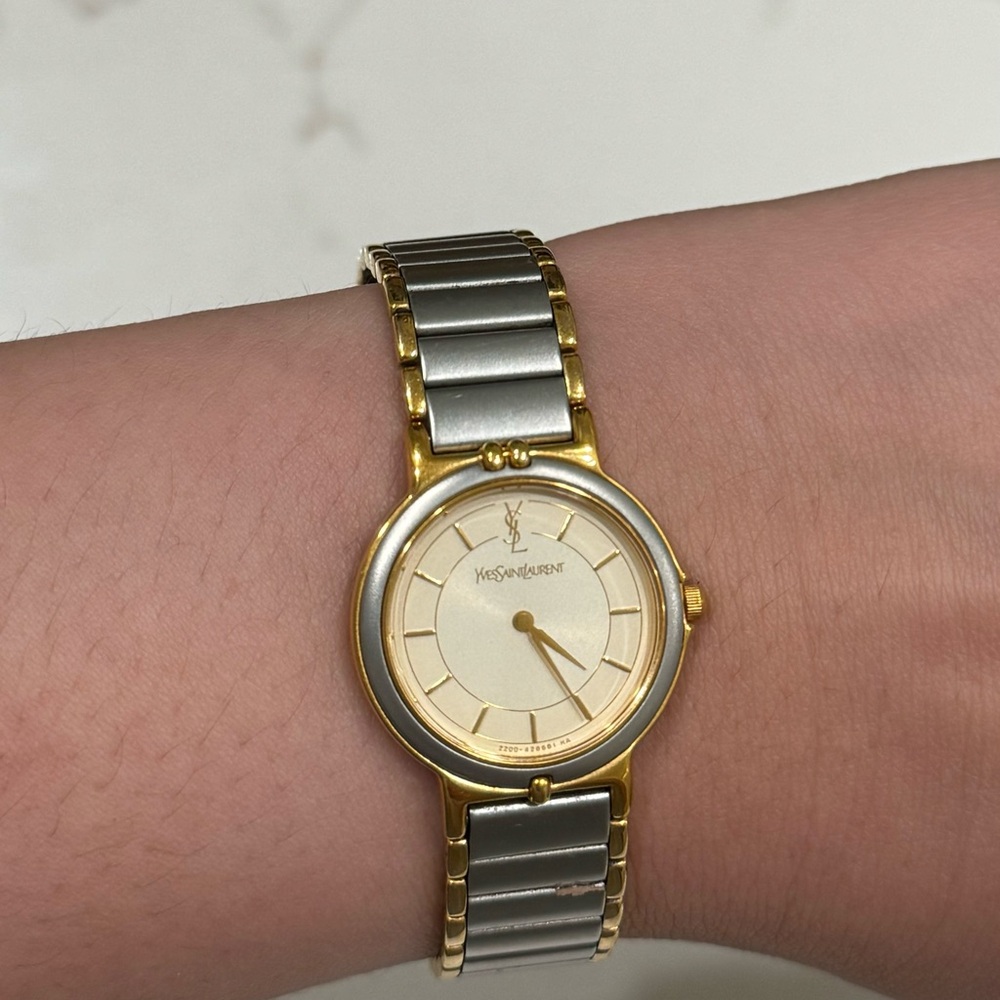 YSL TWO-TONE WATCH
